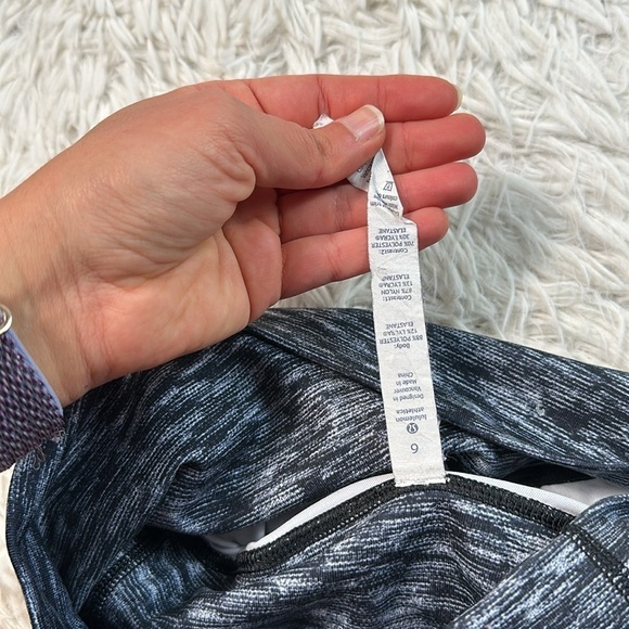 🔥 $SALE$ 🔥 Lululemon Wunder Under Pant *Stirrup Dramatic Static White Black - Picture 7 of 7